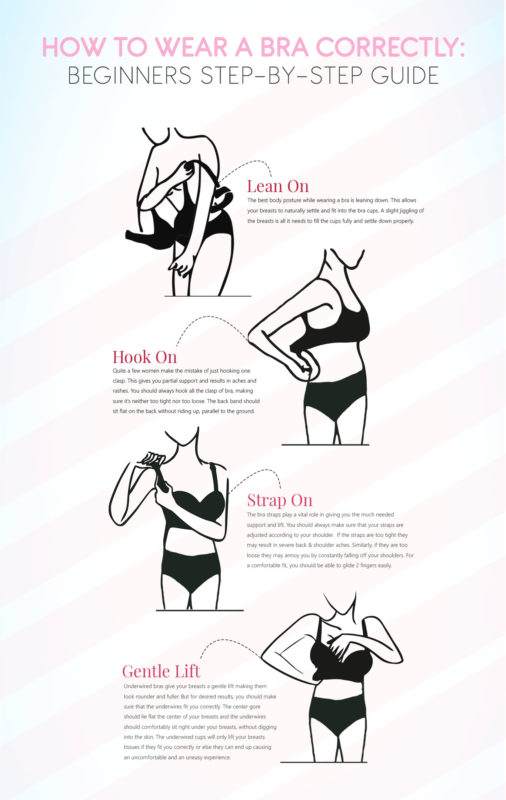 How to wear a bra Steps