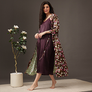 Long Nighty & Robe Set