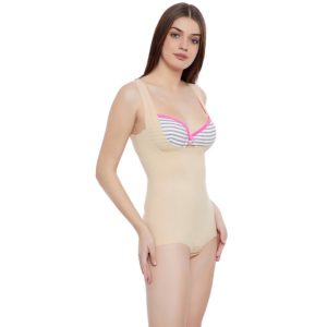 Bodysuit shapewear in nude- Clovia