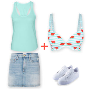 Quirky Print Bra Styling