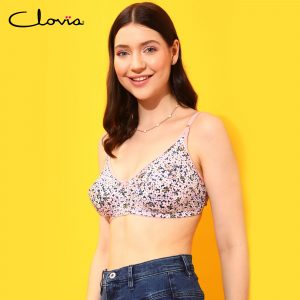 Floral Print Non-Padded Bra