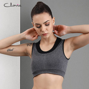 Girl Wearing a Sports Bras