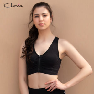 Non-Wired Sports Bra in Black
