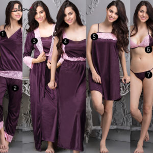 Satin Nighty & Robe Set