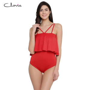 Padded Frilled Monokini