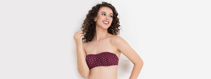 Buy Clovia Strapless Tube Bra With Detachable Transparent Straps - Bra for  Women 2104724