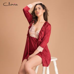 Satin Nighty & Robe