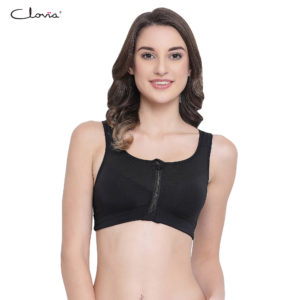 Medium Impact Padded Sports Bra With Front Zip
