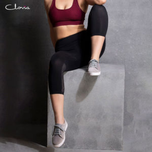 Cotton Gym/Sports Activewear Capris In Black