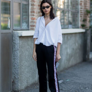 Boyfriend Shirt with Yoga Pants