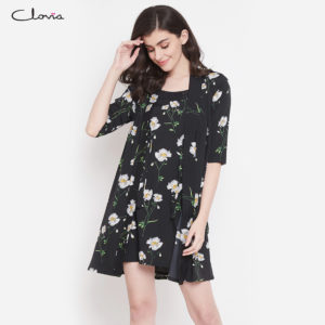 Pretty florals babydoll and robe