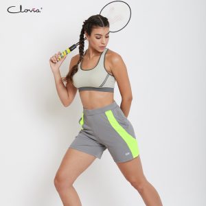 Clovia Activewear Shorts in Grey