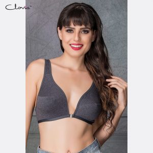 Non-Padded Non-Wired Plunge Bra