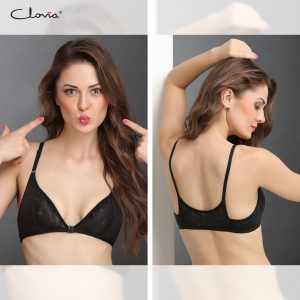 Cotton Rich Non-Padded Front Open Plunge Bra I