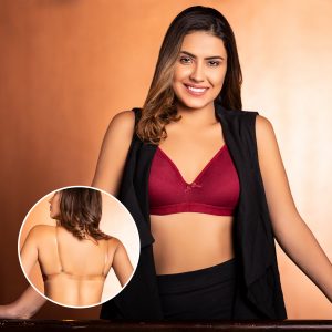 Invisi Non-Padded Non-Wired Full Cup Multiway Strapless T-shirt Bra