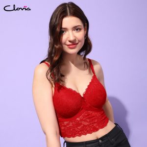 Red Lacy Bralette