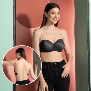 Invisi Padded Underwired Full Cup Strapless Balconette Bra