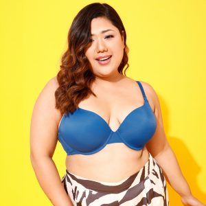 girl wearing padded bra