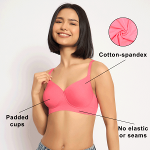 Cotton Seamless Padded Bra