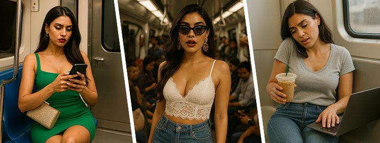 Imagining Bras as Delhi Metro Passengers