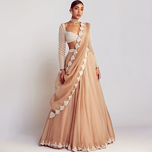 Flared or A-line Lehenga