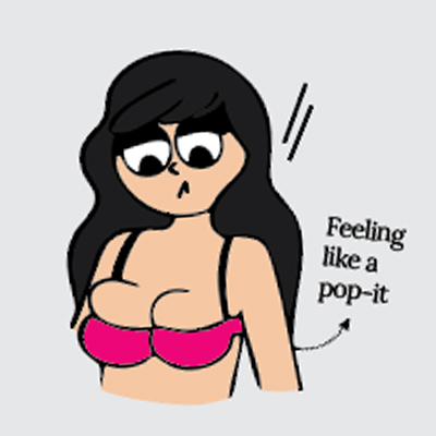 Sign wearing wrong bra