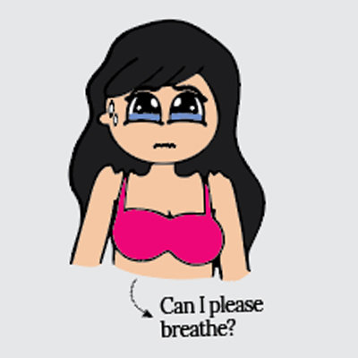 Sign wearing wrong bra