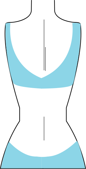 Bra with Transparent Straps & Backband